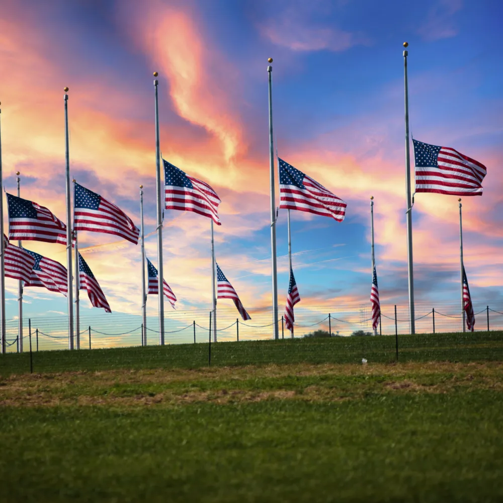 Placeholder — raising the flag to half-staff